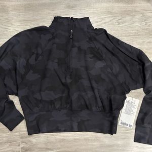 Ready to Rulu 1/2 Zip Lululemon-Black Camo